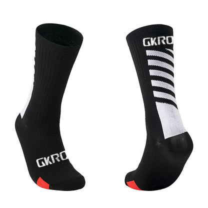 GKRQ Cycling Socks Men Set Black Knee-High Compression Pack