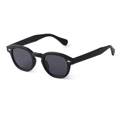 Unisex Vintage Shell Round Sunglasses