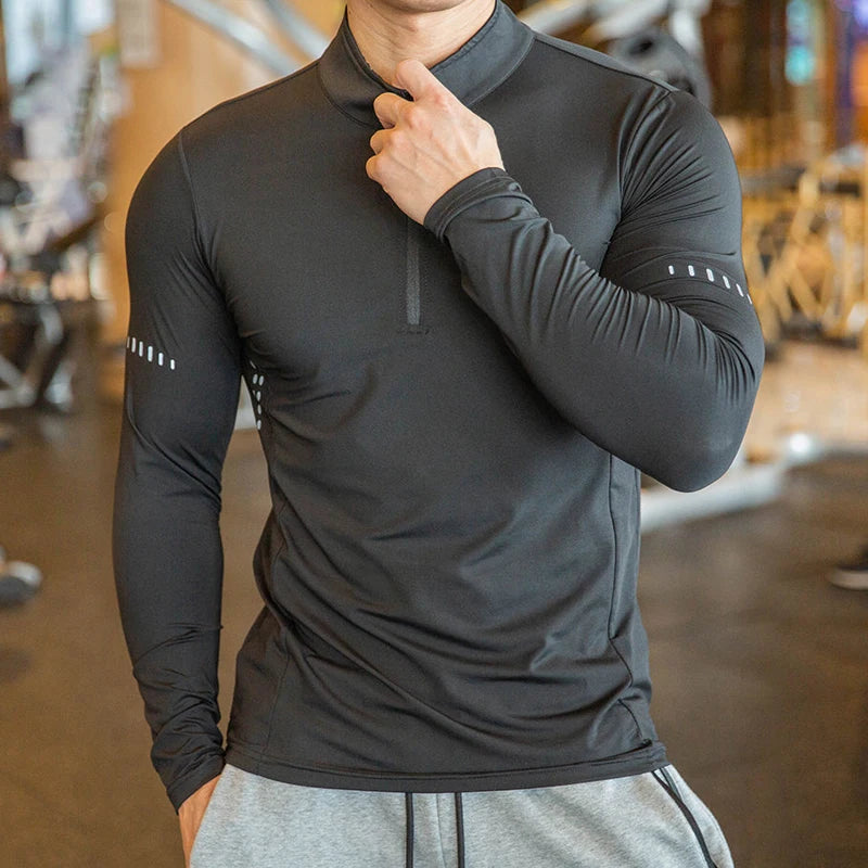 2024 New Men Compression Running T Shirt Quick Dry Sportswear