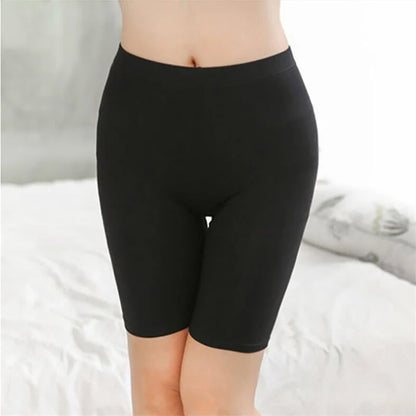 Women Elastic Shorts Casual High Waist Tight Fitness Slim