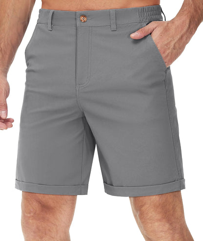 Summer Casual Shorts Mens Fit 7 Cotton Cargo Shorts