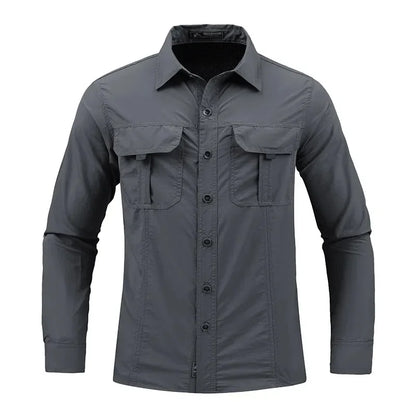 Men's Lightweight Quick-Drying Tactical Long-Sleeved Shirt