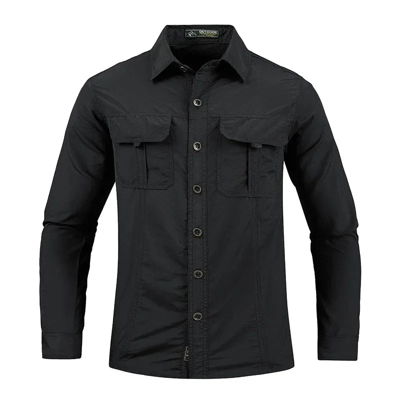 Men's Lightweight Quick-Drying Tactical Long-Sleeved Shirt