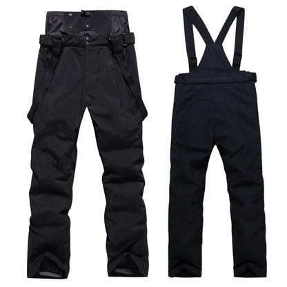 New Winter Windproof Waterproof Ski Pants Men Brand Gear