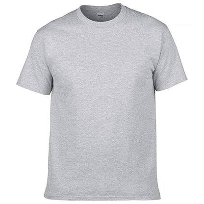 Men's T-Shirt - O-Neck, Pure Color, Short Sleeve, XS-3XL Casual Tee