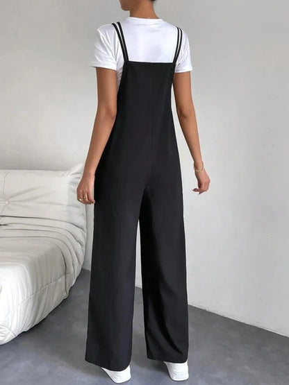 European And American Suspender Jumpsuit Women's 2024 Summer