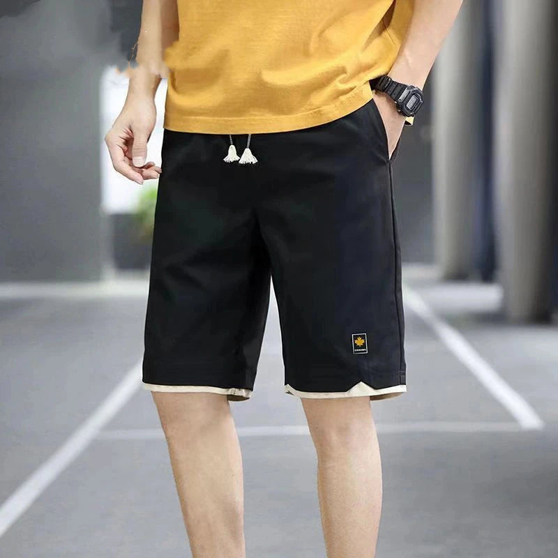 Men's Shorts Summer New Loose Elastic Waist Casual Trend