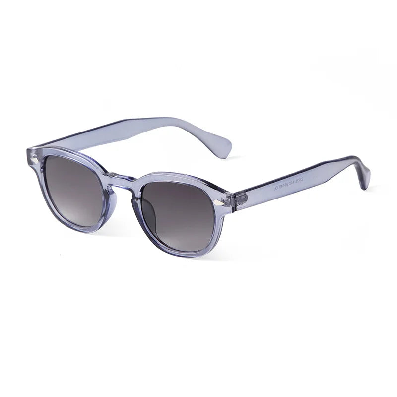 Unisex Vintage Shell Round Sunglasses